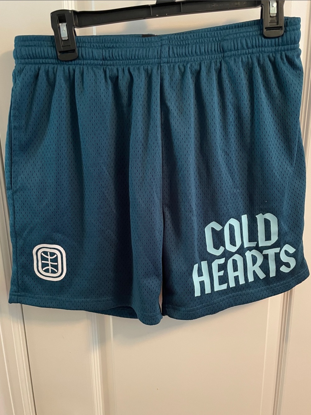 Cold Hearts Athletic Shorts for Men - Deep Teal